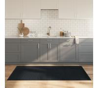 vidaXL Alfombra rectangular bambú gris 100x200 cm