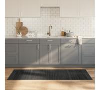 vidaXL Alfombra Rectangular bambú Gris 70x200 cm