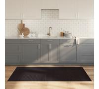 vidaXL Alfombra rectangular bambú marrón oscuro 100x200 cm
