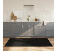 vidaXL Alfombra rectangular bambú negro 100x200 cm
