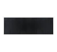 vidaXL Alfombra de bambú rectangular negra 100x300 cm