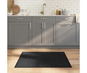 vidaXL Alfombra rectangular bambú negro 80x100 cm