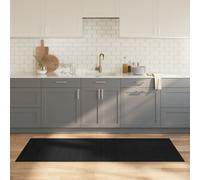 vidaXL Alfombra rectangular bambú negro 80x200 cm