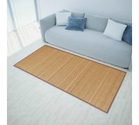 vidaXL Alfombra rectangular de bambú marrón 120 x 180 cm