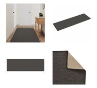 vidaXL Alfombra rectangular de sisal, color gris antracita, 80x250 cm - Alfombra rectangular - Alfombra - Alfombra de suelo - Alfombra de pasillo