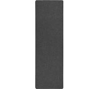 vidaXL Alfombra rectangular, gris oscuro, 100 x 250 cm, 100% polipropileno