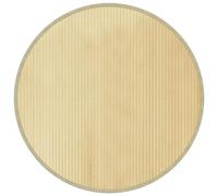 vidaXL Alfombra Redonda de Bambú Natural Claro 100 cm, Alfombra de Área para Sala de Estar y Cocina
