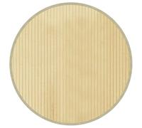 vidaXL Alfombra Redonda bambú Color Natural Claro 60 cm, Alfombra de área, Alfombra de Sala de Estar, Alfombra de Cocina, Alfombra de Piso