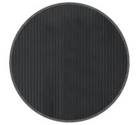 vidaXL Alfombra Redonda bambú Gris 60 cm