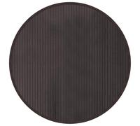 vidaXL Alfombra de bambú redonda, antideslizante para salón, cocina, pasillo, moderna, marrón oscuro, 80 cm