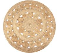 vidaXL Alfombra Redonda con diseño Yute Trenzado 120 cm