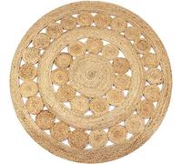 vidaXL Alfombra Redonda con diseño Yute Trenzado 150 cm