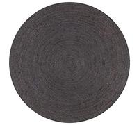 vidaXL Alfombra de yute tejida a mano redonda gris 150 cm