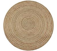 vidaXL Alfombra redonda de yute trenzado 150 cm