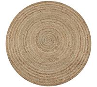 vidaXL Alfombra redonda 90 cm de yute trenzado
