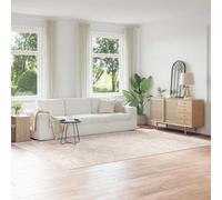 vidaXL Alfombra Shaggy Antideslizante Crema 240 x 340 cm PP