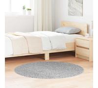 vidaXL Alfombra Shaggy Antideslizante Gris 120 x 120 cm PP