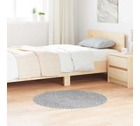 vidaXL Alfombra Shaggy Antideslizante Gris 90 x 90 cm PP, Alfombra Moderna para Sala, Suave al Tacto, Duradera, Antideslizante y Lavable a máquina