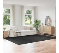 vidaXL Alfombra Shaggy Antideslizante Gris oscuro 240 x 340 cm PP