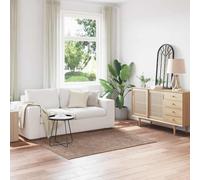 vidaXL Alfombra Shaggy Antideslizante Marrón 120 x 170 cm PP