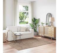vidaXL Alfombra Shaggy Antideslizante Marrón 160 x 230 cm PP