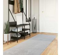 vidaXL Alfombra suave y lavable de pelo medio HUARTE Gris 80 x 1000 cm