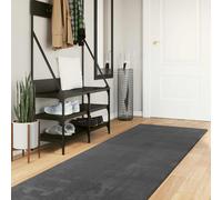 vidaXL Alfombra suave y lavable de pelo medio HUARTE 80 x 750 cm Multicolor Antracita