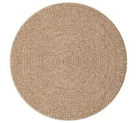 vidaXL Alfombra ZIZUR Apariencia de Yute Interior y Exterior 120 cm