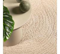 vidaXL Alfombra ZIZUR apariencia yute interior exterior beige 80x150cm