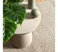 vidaXL Alfombra ZIZUR apariencia yute interior exterior crema