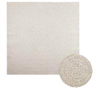 vidaXL Alfombra ZIZUR apariencia yute interior exterior crema