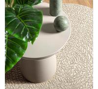 vidaXL Alfombra ZIZUR apariencia yute interior exterior en color Antracita/Crema