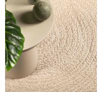 vidaXL Alfombra ZIZUR aspecto yute interior/exterior beige 120x170 cm