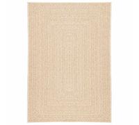 vidaXL Alfombra ZIZUR Aspecto Yute Interior/Exterior Beige 140x200 cm, Alfombra de Exterior, Alfombra de Suelo, Alfombra de Yute, Alfombra de Puerta