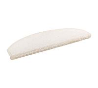 vidaXL Alfombras autoadhesivas para escaleras 15 pcs Blanco