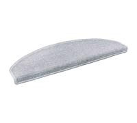 vidaXL Alfombras autoadhesivas para escaleras 15 pcs Gris Claro