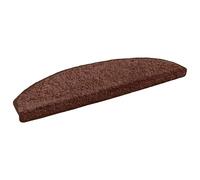 vidaXL Alfombras autoadhesivas para escaleras 15 pcs Marrón