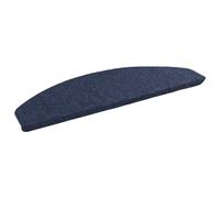 vidaXL Alfombras autoadhesivas para escaleras Semicircular 15 pcs Azul
