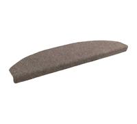 vidaXL Alfombras autoadhesivas para escaleras Semicircular 15 pcs Moca