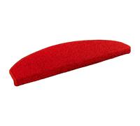 vidaXL Alfombras autoadhesivas para escaleras Semicircular 15 pcs Rojo
