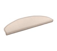 vidaXL Alfombras autoadhesivas para escaleras Semicircular 15 pcs Topo