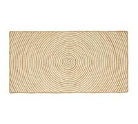 vidaXL Alfombras de área Blanco 80 x 150 cm yute