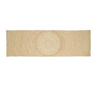vidaXL Alfombras de área Blanco 80 x 300 cm yute