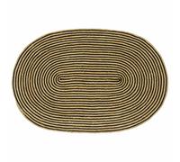 vidaXL Alfombras de área Natural y negro 100 x 152 cm yute