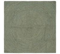vidaXL Alfombras de área, color verde oliva, 120 x 120 cm, de yute