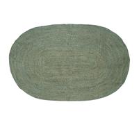 vidaXL Alfombras de área Verde Oliva 152 x 245 cm Yute, Alfombra de Yute estilosa, área Moderna, Hecha a Mano, Textura ecológica, Acento Decorativo para Sala