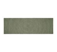 vidaXL Alfombras de área Verde oliva 80 x 250 cm yute