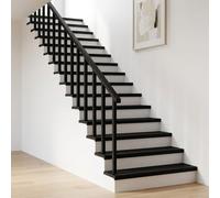 vidaXL Alfombras para escalones 12 uds. 70 x 30 x 2 cm Negro
