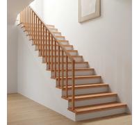 vidaXL Alfombras para escalones 12 uds. 80 x 25 x 2 cm Natural