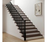 vidaXL Alfombras para escalones 12 uds. 90 x 30 x 2 cm Marrón Oscuro